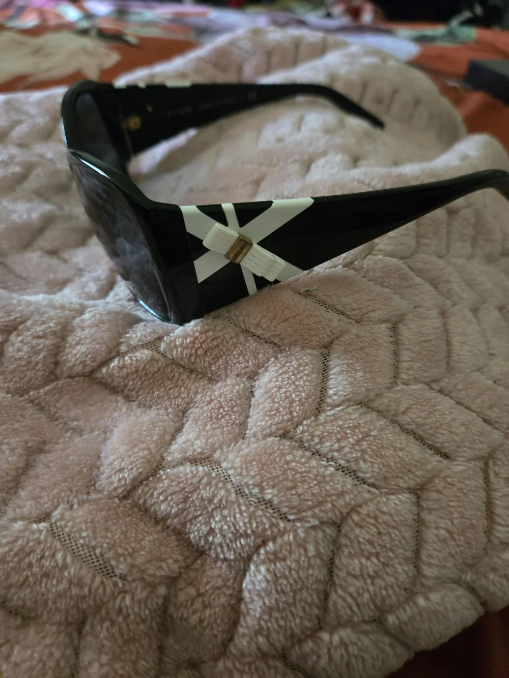 Versace MOD 4171 Y2K Glam Bow Black Women's Fashion Sunglasses with White Accent